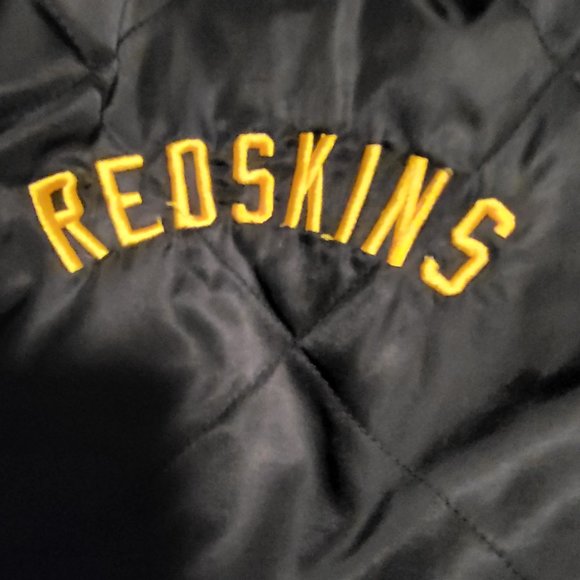 Washington Redskins Reversible Jacket Vintage Throwback Retro Helmet Embroidered - Picture 5 of 13